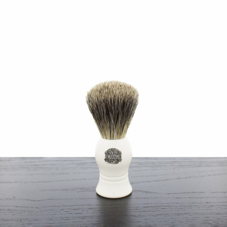 Vulfix 1000A Pure Badger Shaving Brush, Faux Ivory